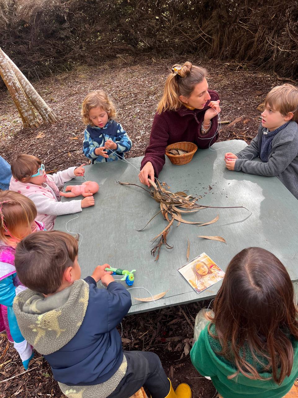 Cierre de la experiencia en el bosque