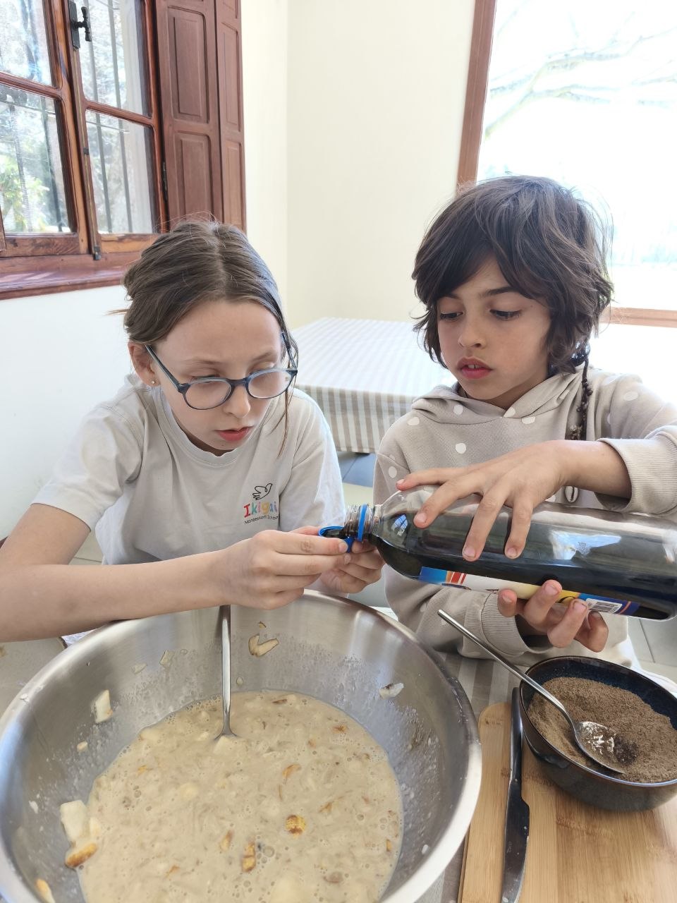 Hicimos muffins sin gluten de pera con Taller 2.