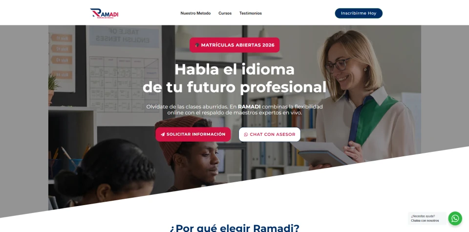 Vista previa del sitio web de RAMADI