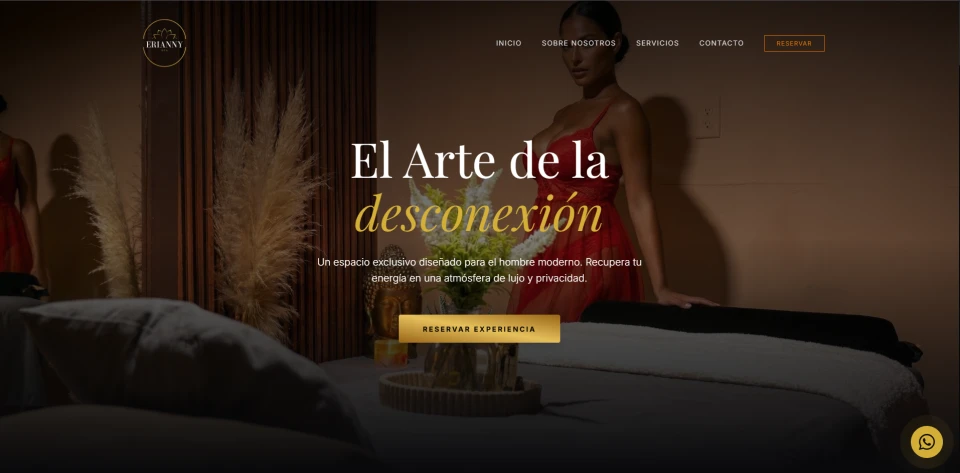 Vista previa del sitio web de SPA Erianny