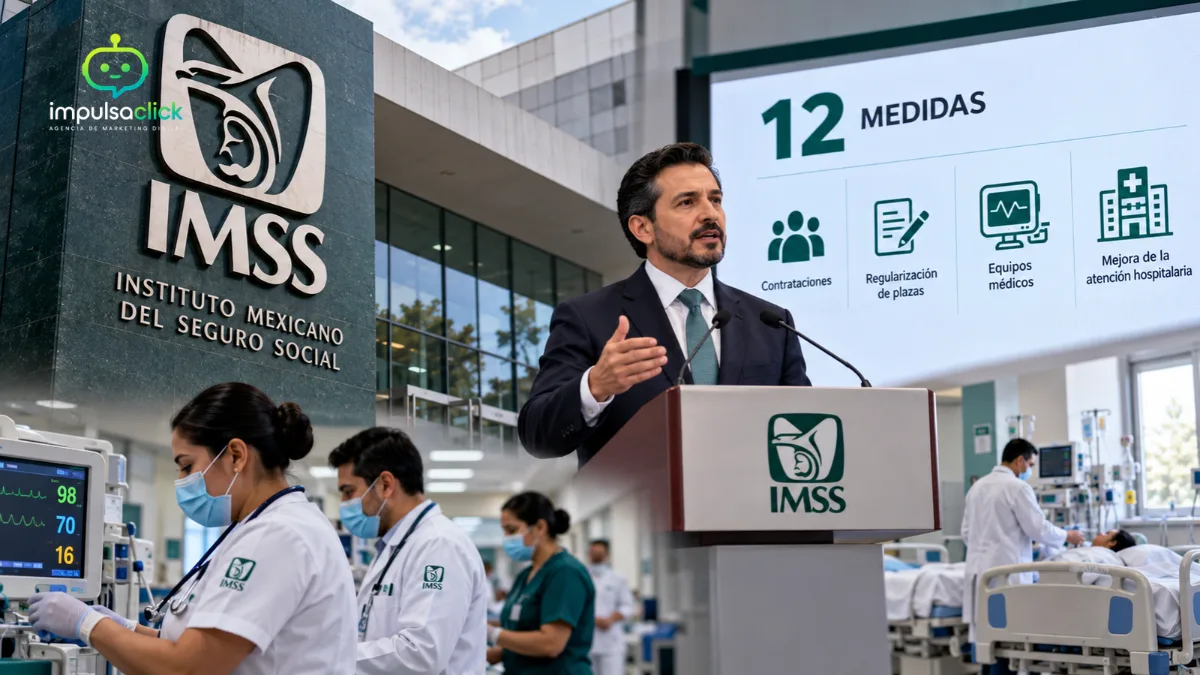 IMSS anuncia 12 acciones en 120 días para mejorar atención y condiciones de trabajo