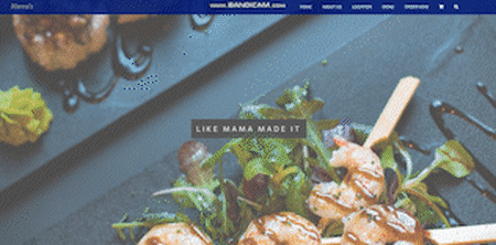 gif of mamas kitchen concept website