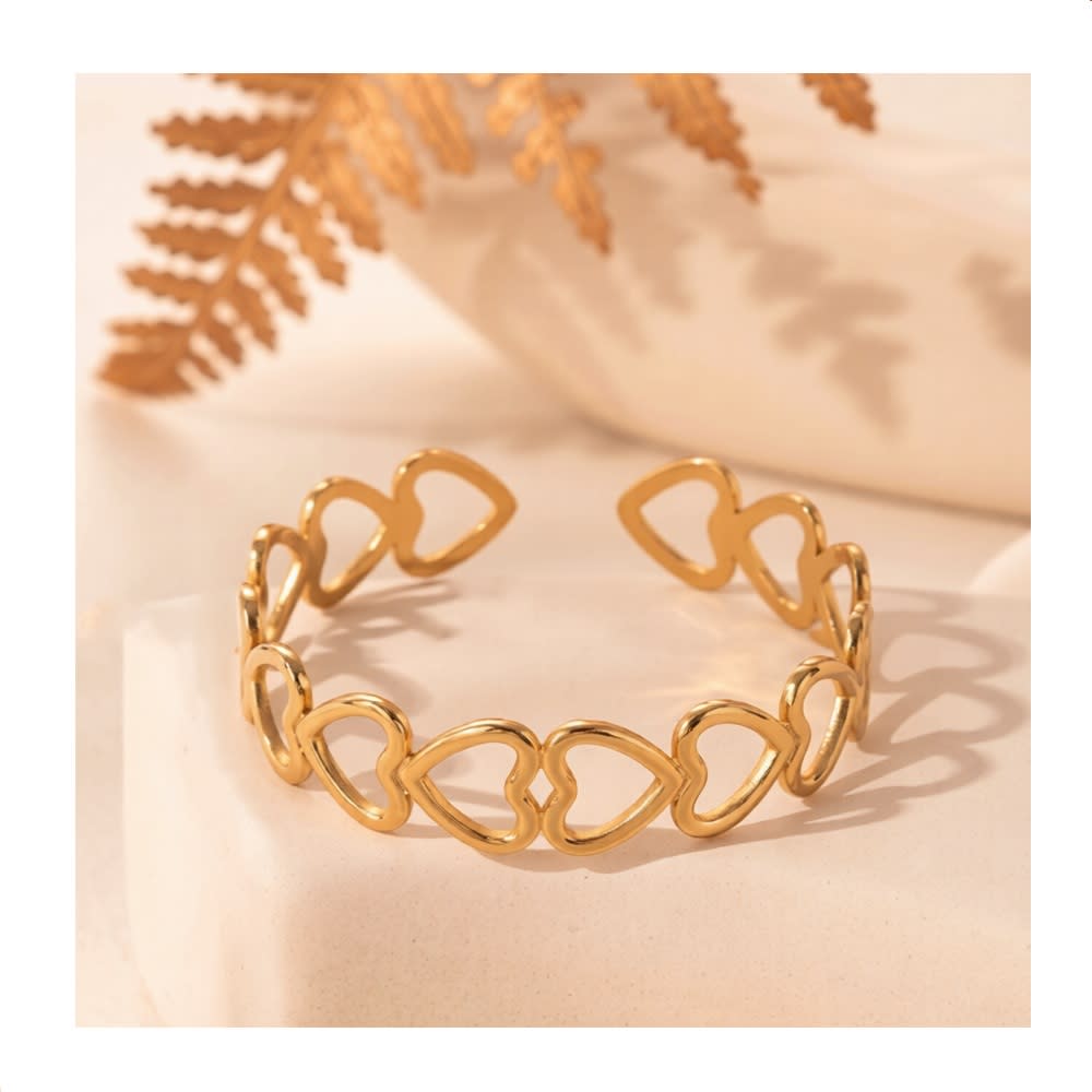 TIVAA Elegance Gold Plated Bangle bracelet for Women & Girls | Adjustable Kada Bangle 