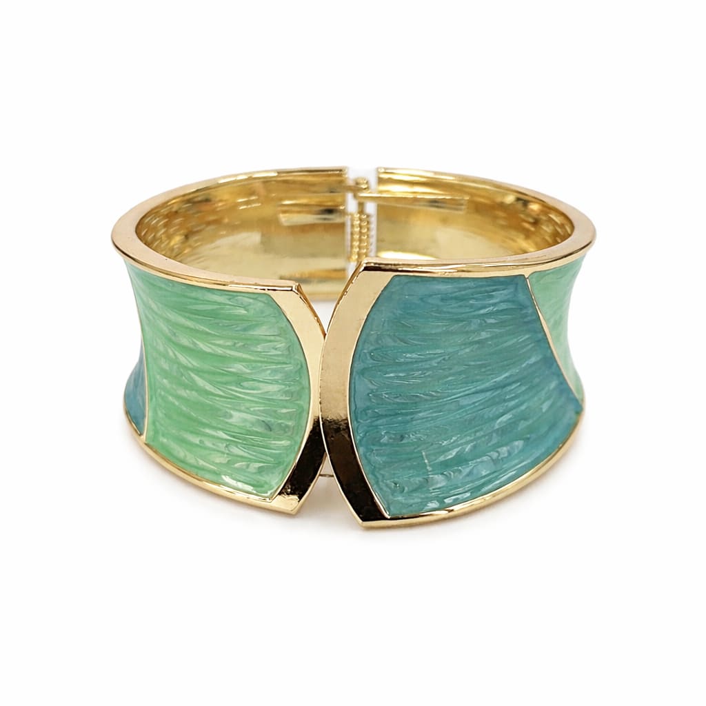 Double Color thick Kada Green