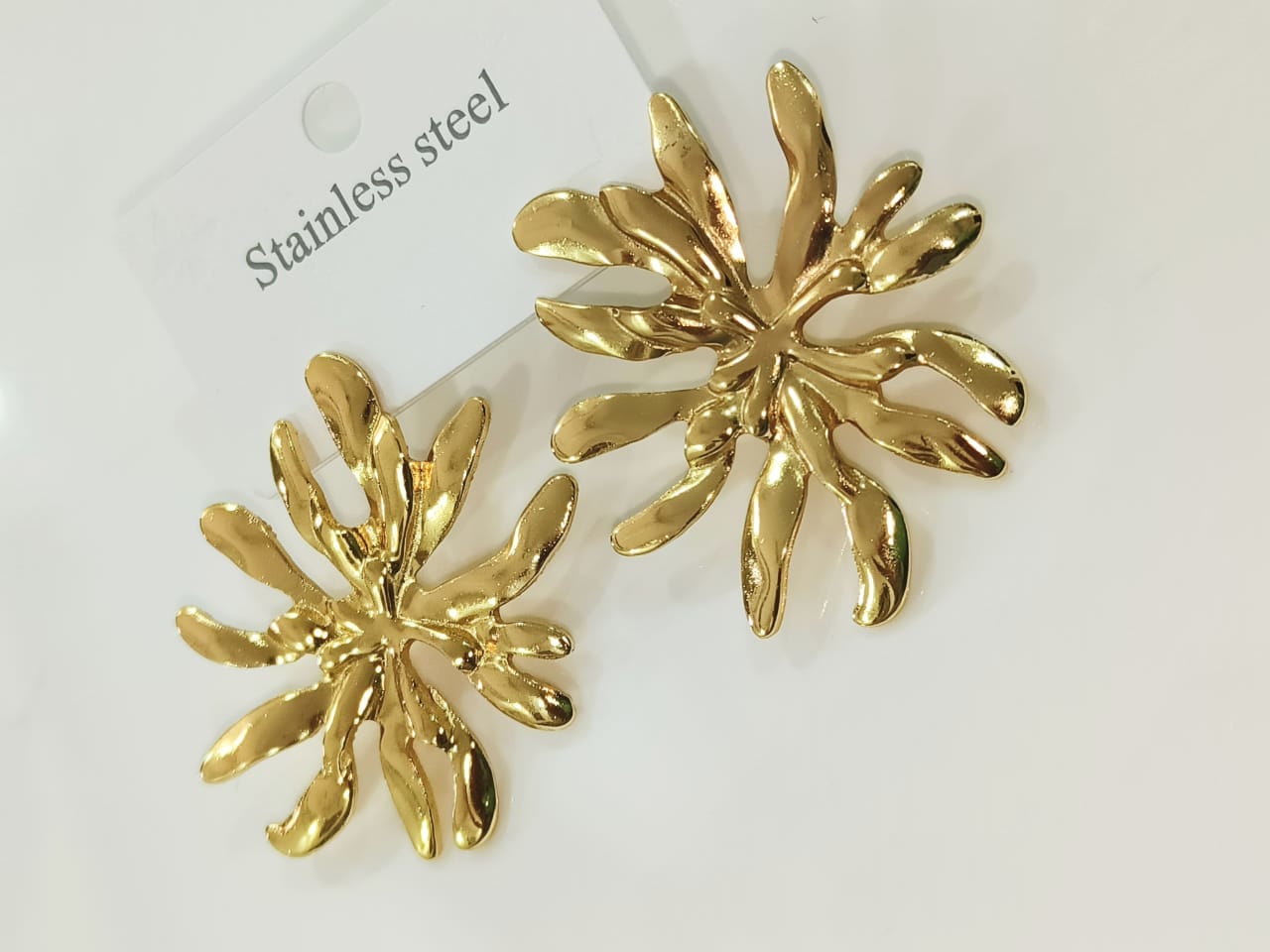Gold Flower Earrings