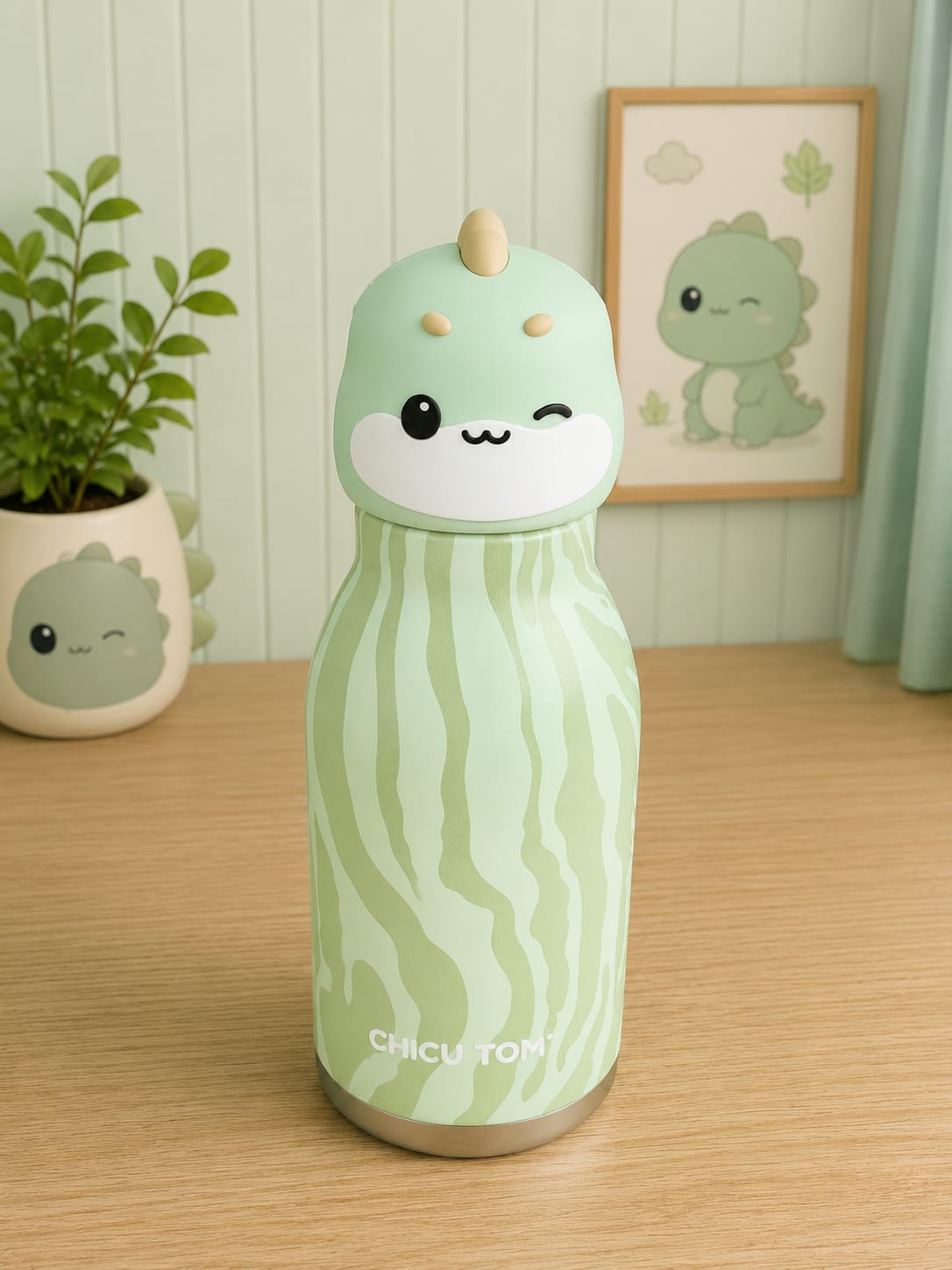 3D Animal Stainless Steel Bottles - Dino 480ml