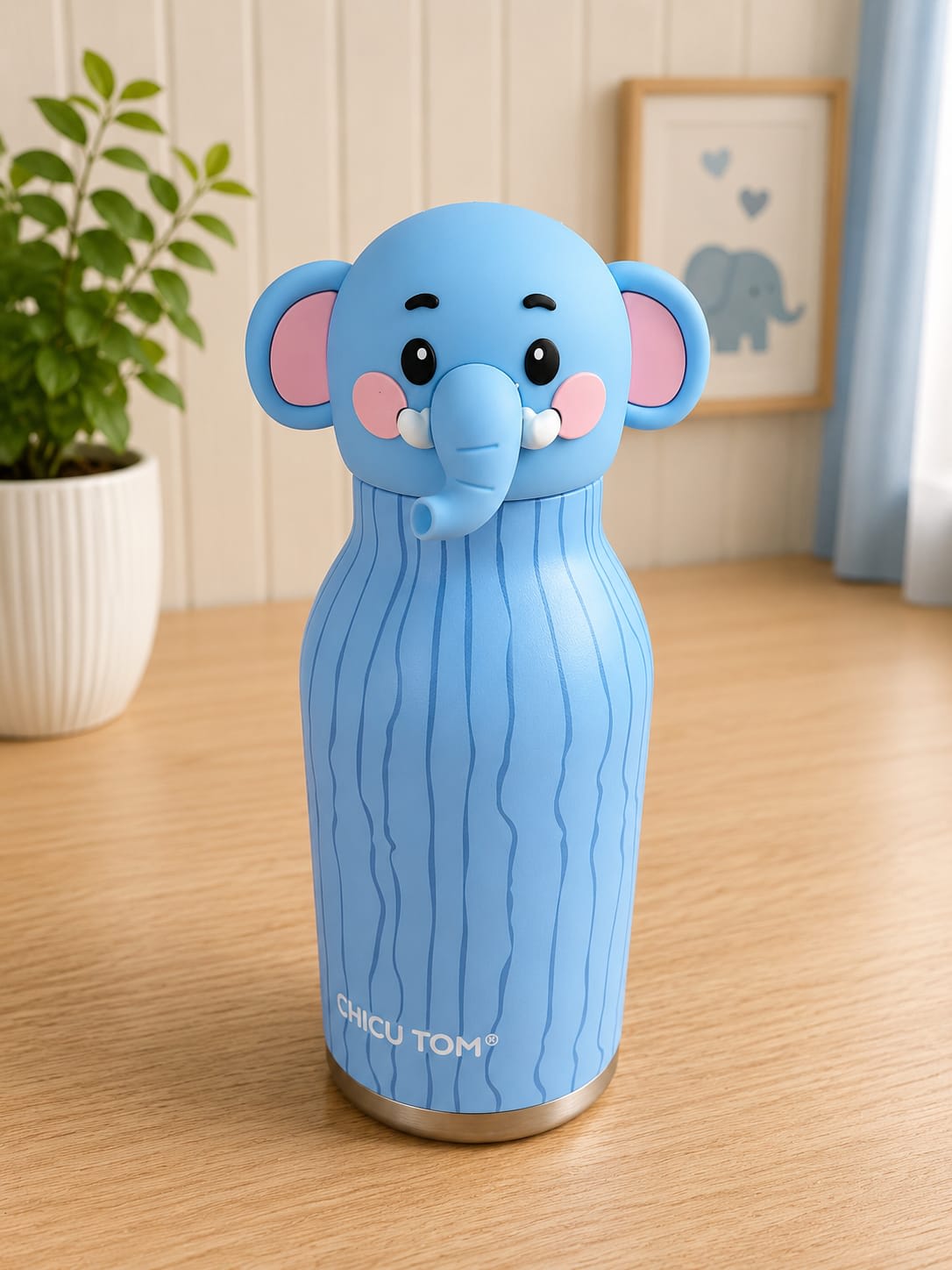 3D Animal Stainless Steel Bottles - Elephant 480ml