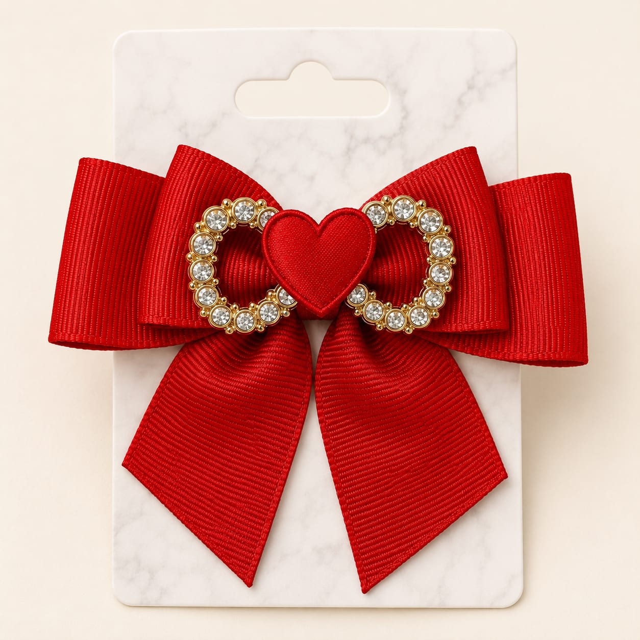 Red BowStone Hairbow
