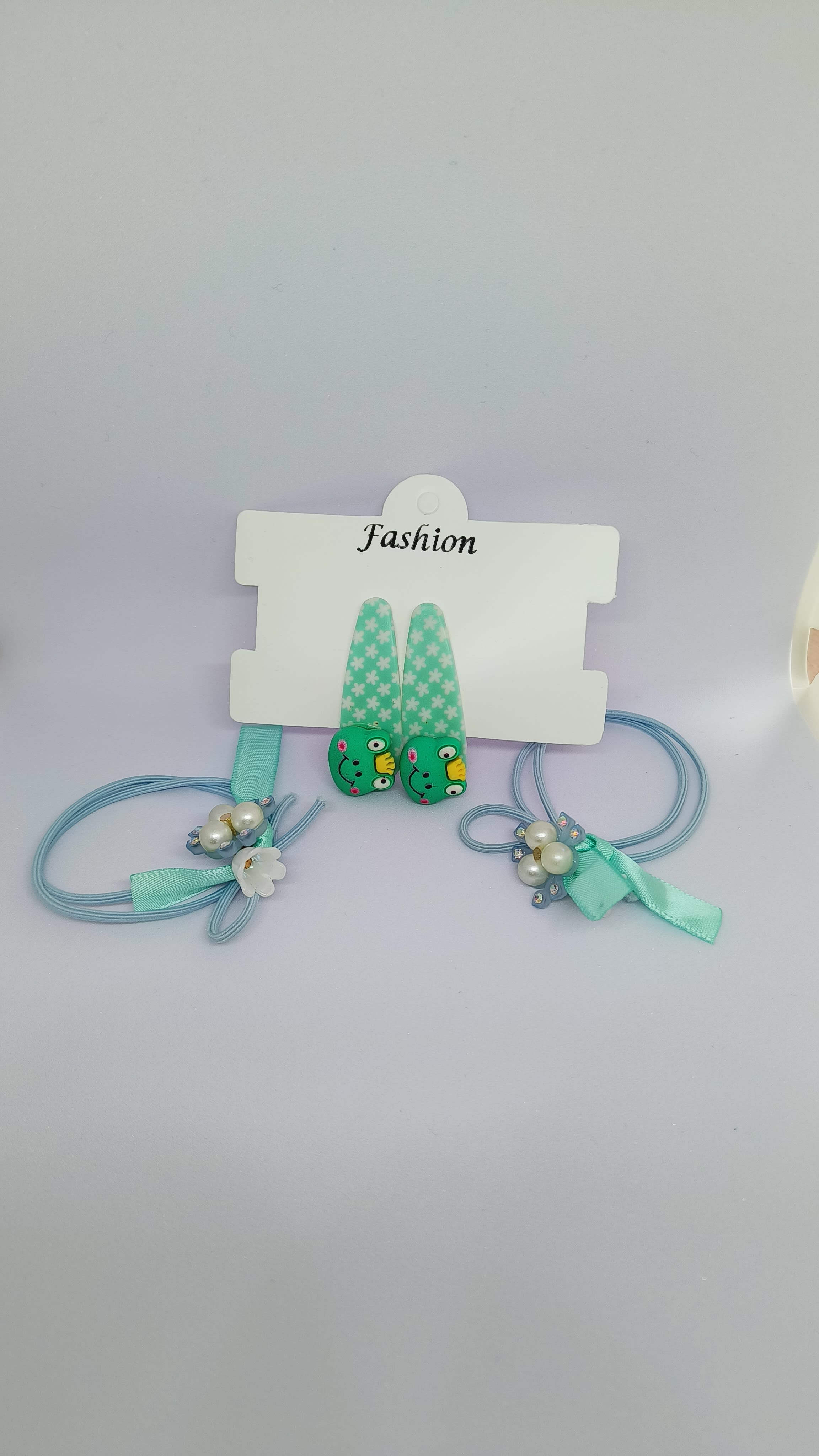 Green Frog Clip Set with Green Band Set 