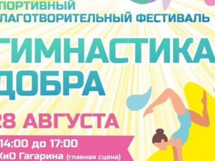 В Челябинске пройдет благотворительный фестиваль «Гимнастика Добра»