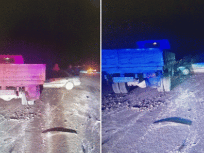 Под Челябинском иномарка влетела в грузовик, 1 человек погиб