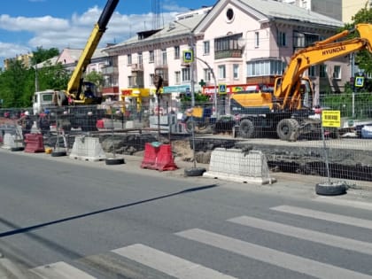 К концу недели в Челябинске полностью восстановят движение по улице Доватора