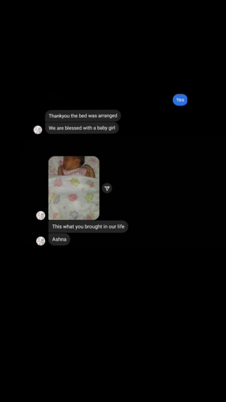 Screenshot of transcript
