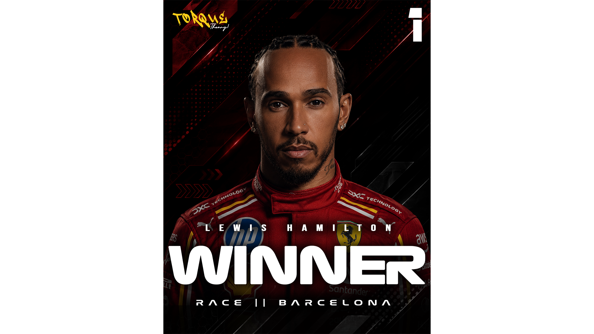 P1 - Lewis Hamilton (Ferrari)