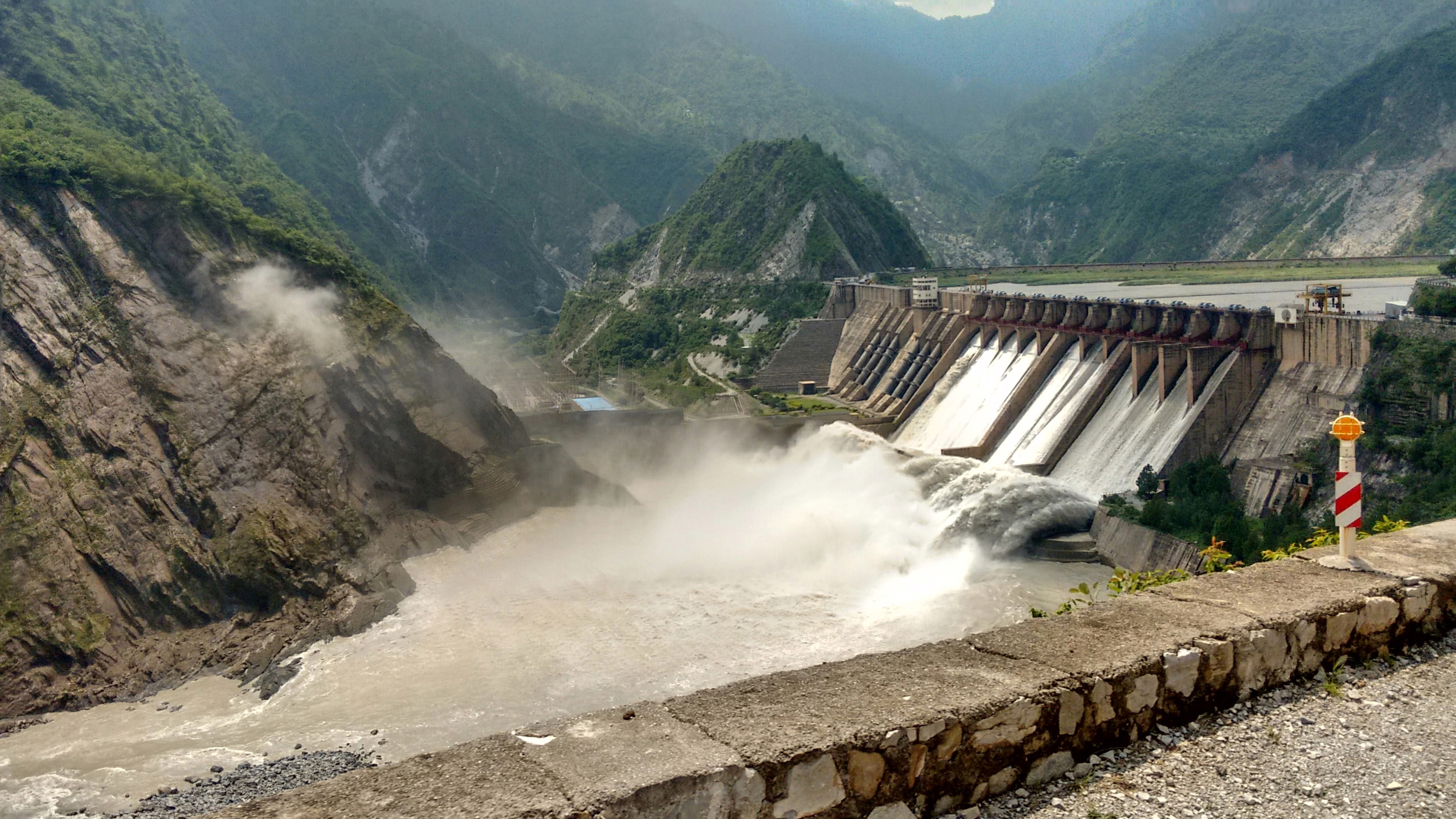 Salal Dam, also Salal Hydroelectric Power Station, is a run-of-the-river hydropower project on the Chenab River in the Reasi district of Jammu and Kashmir.