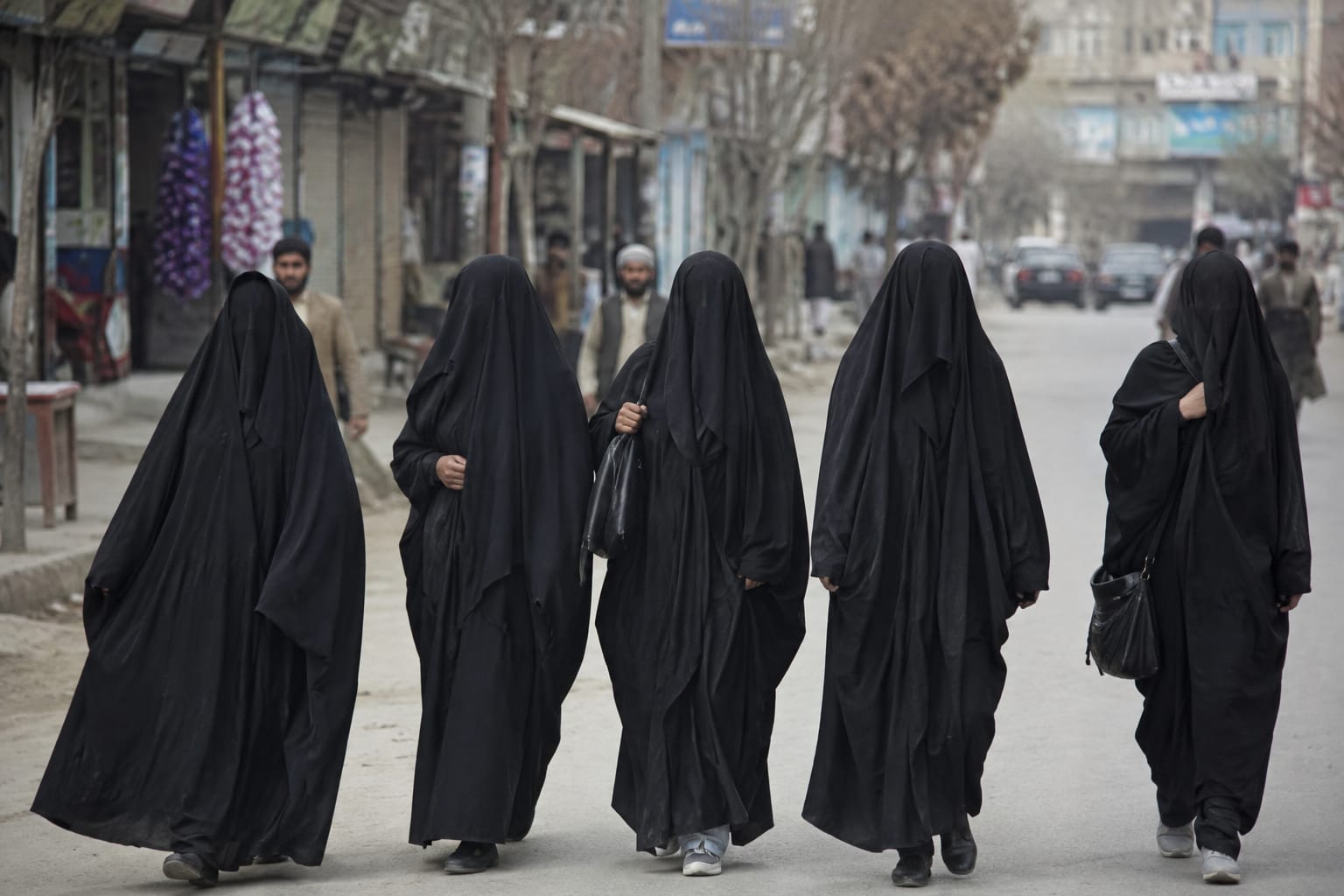 Women being constrained from basic human rights and liberty