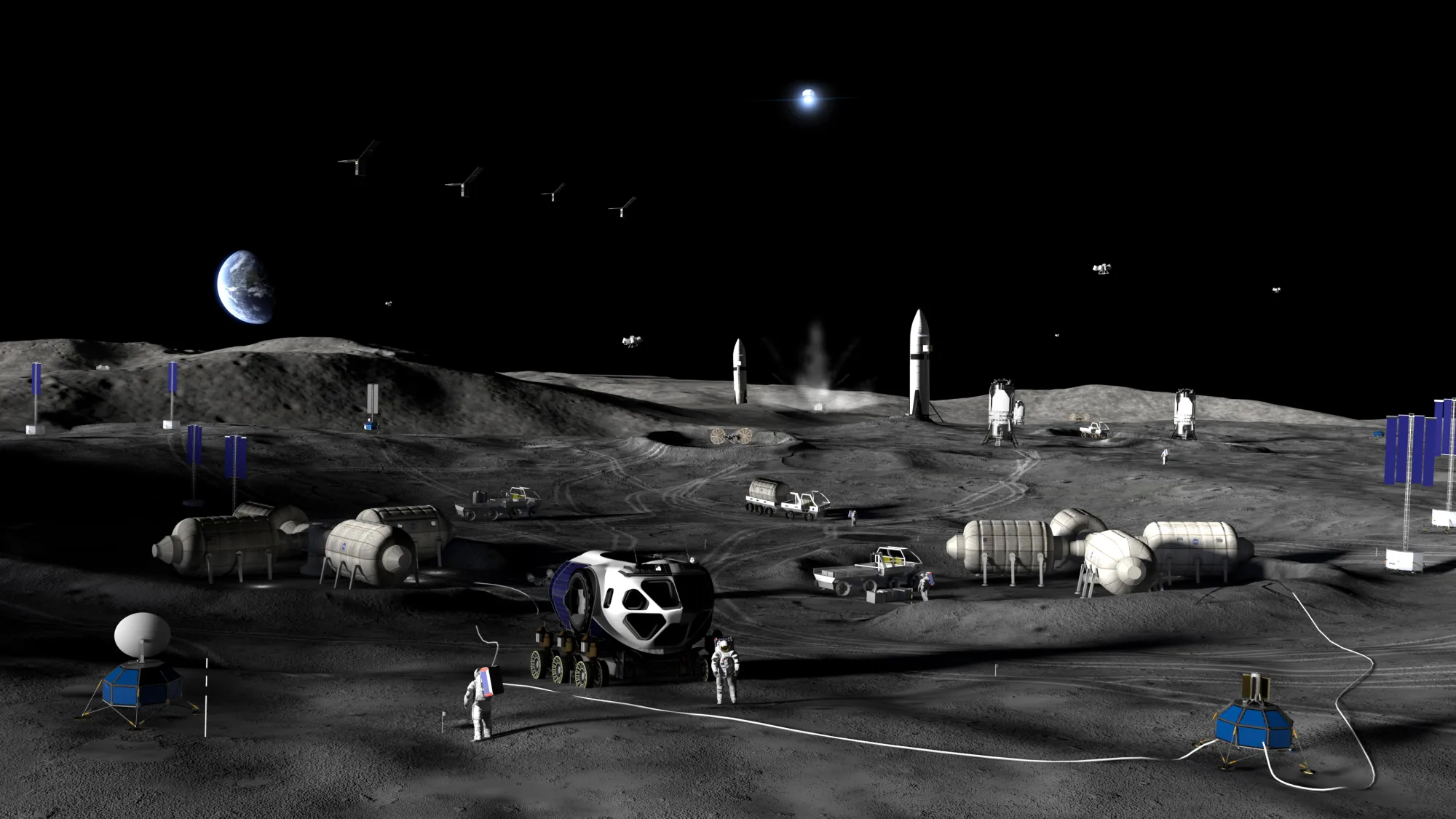 NASA Moon Base Programme, Courtesy: NASA
