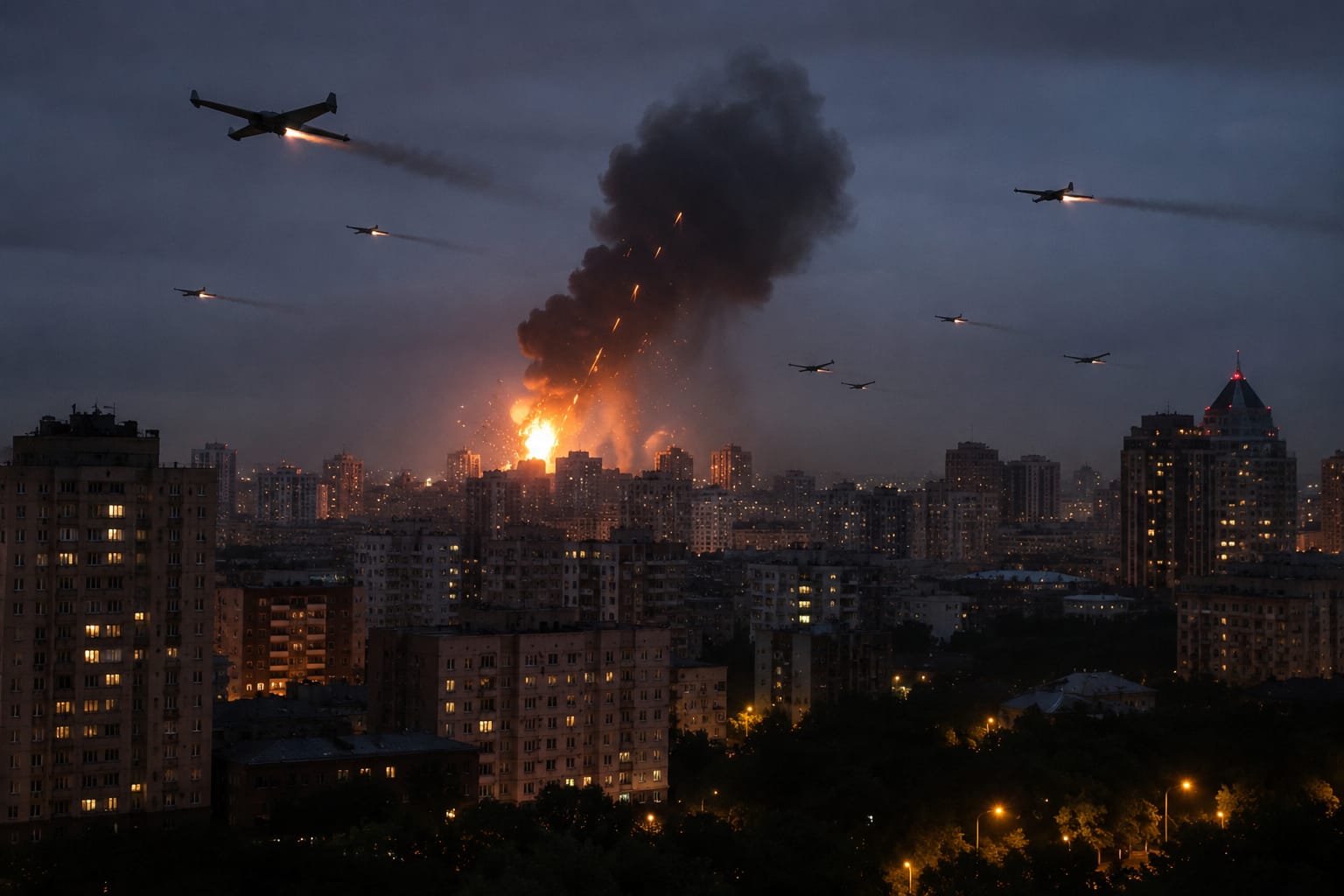 This has been deemed the largest-scale attack from Ukraine in 2026; AI Representation