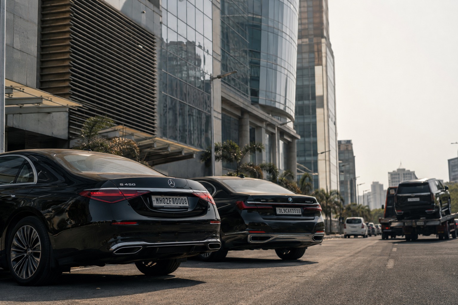 Mercedes and BMW Lead India's Luxury Surge; AI Representation
