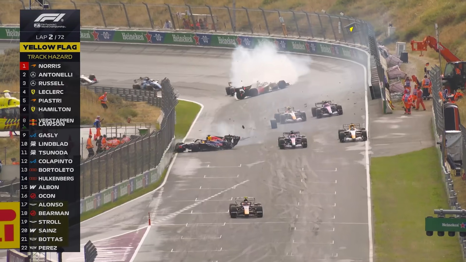 A big crash at the back by Verstappen | Liberty Media