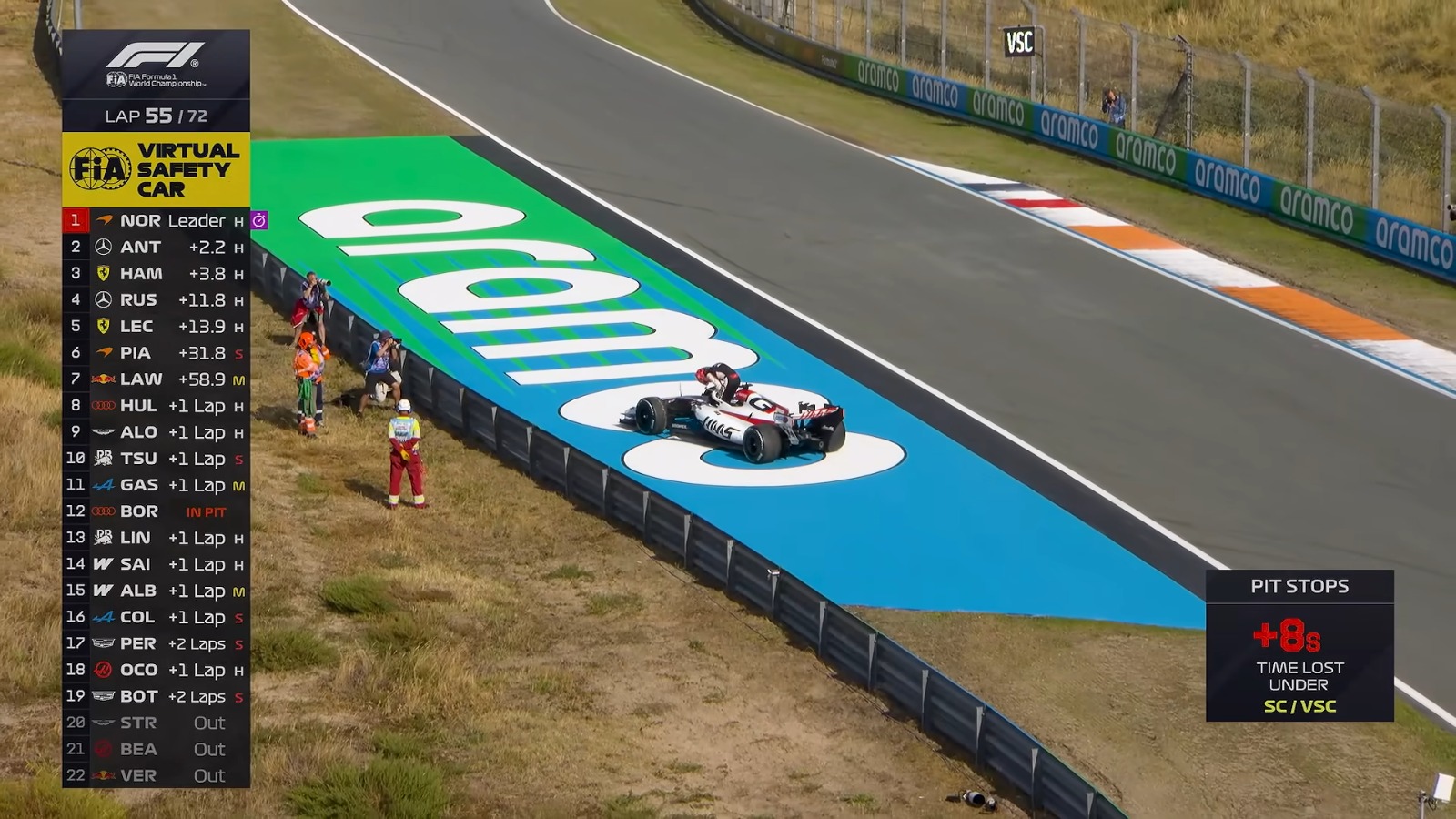 Virtual Safety Car deployed after late-race incident | Liberty Media
