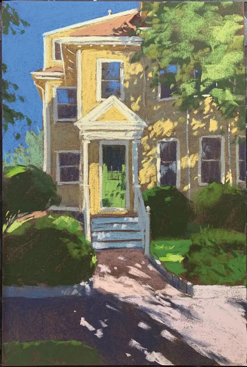 dappled yellow house