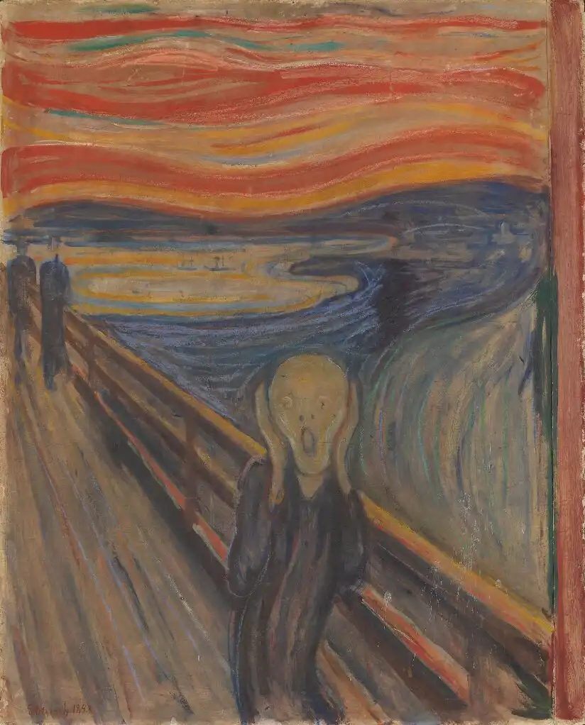 113298 Edvard Munch, The Scream, 1893, Nasjonalmuseet, Oslo, Norway.