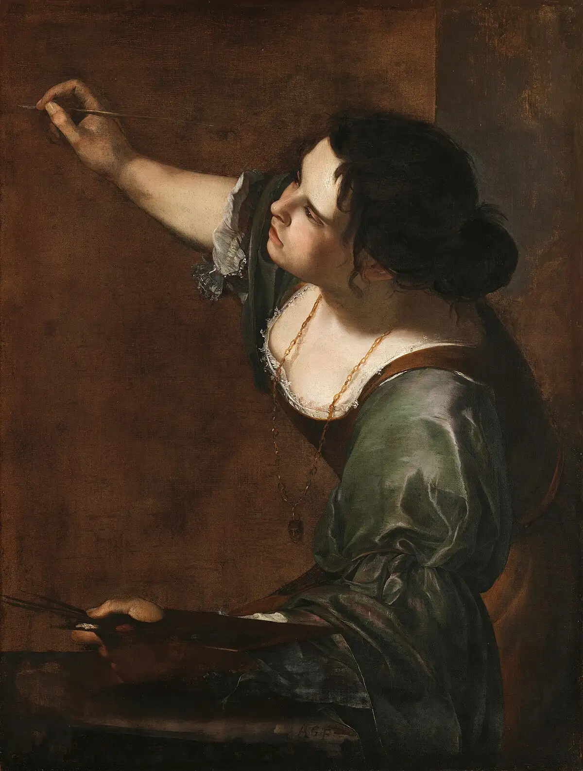 Artemisia Gentileschi, Self-Portrait as the Allegory of Painting, 1638-1639, Royal Collection, UK.