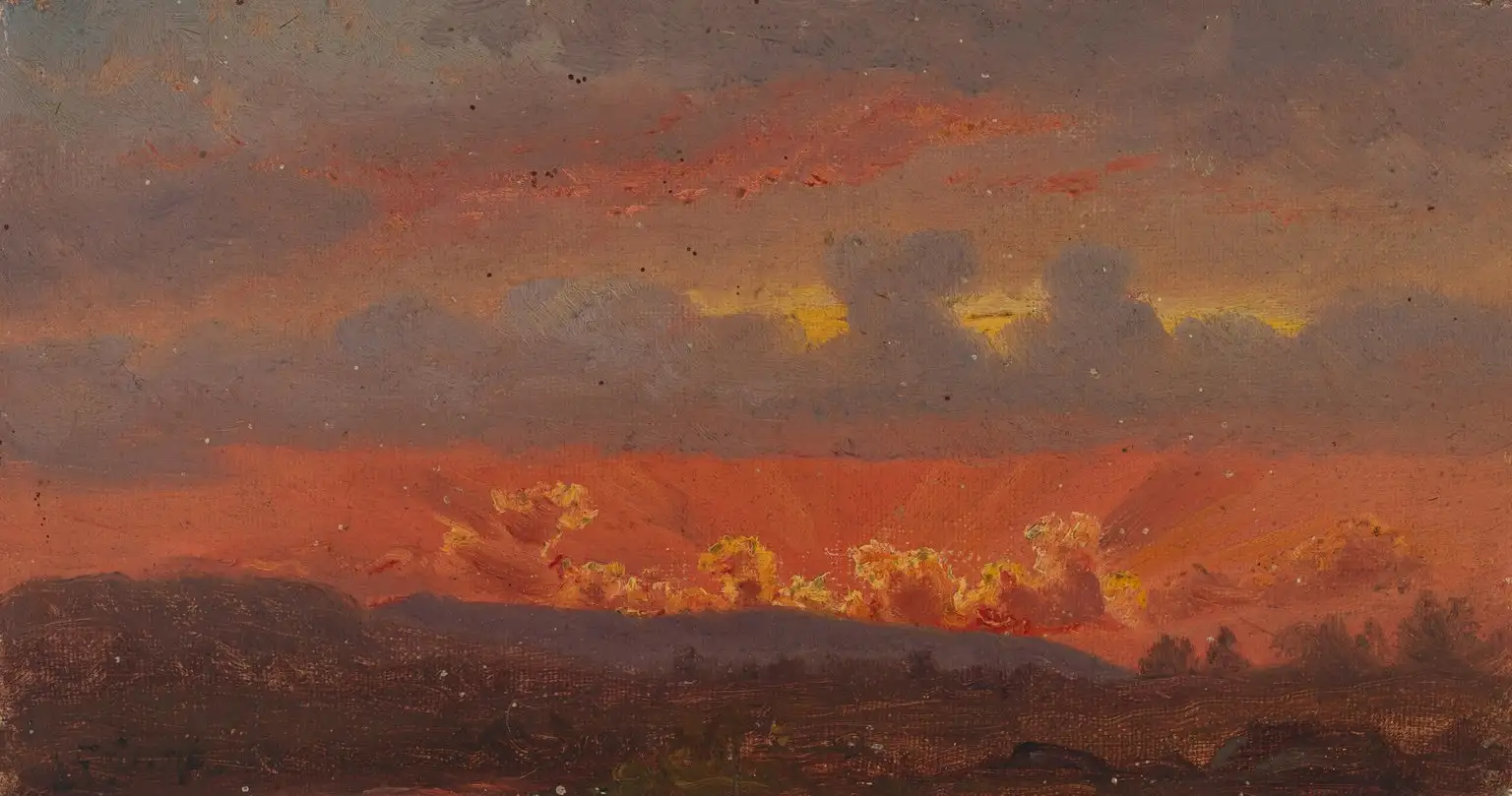 Jasper Francis Cropsey, Untitled Sunset, 1876