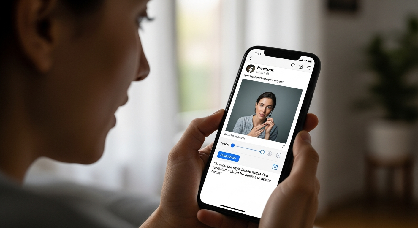 Nowe funkcje AI na Facebooku: Animowane zdjęcia profilowe i tła postów – artykuł na blogu Vizeon.ai