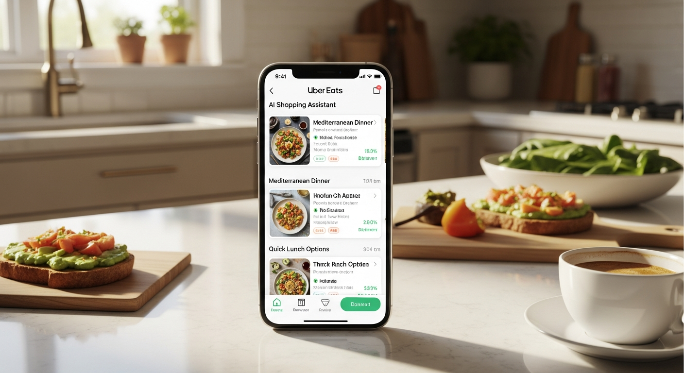Uber Eats wprowadza Asystenta Koszyka AI – artykuł na blogu Vizeon.ai