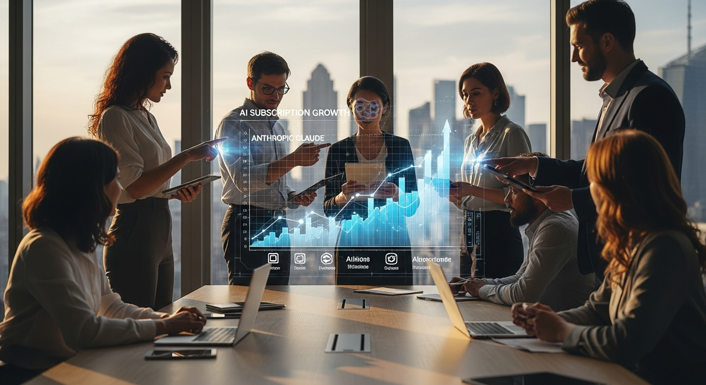 Anthropic Claude: rekordowy wzrost płacących subskrybentów i nowe trendy na rynku AI – artykuł na blogu Vizeon.ai
