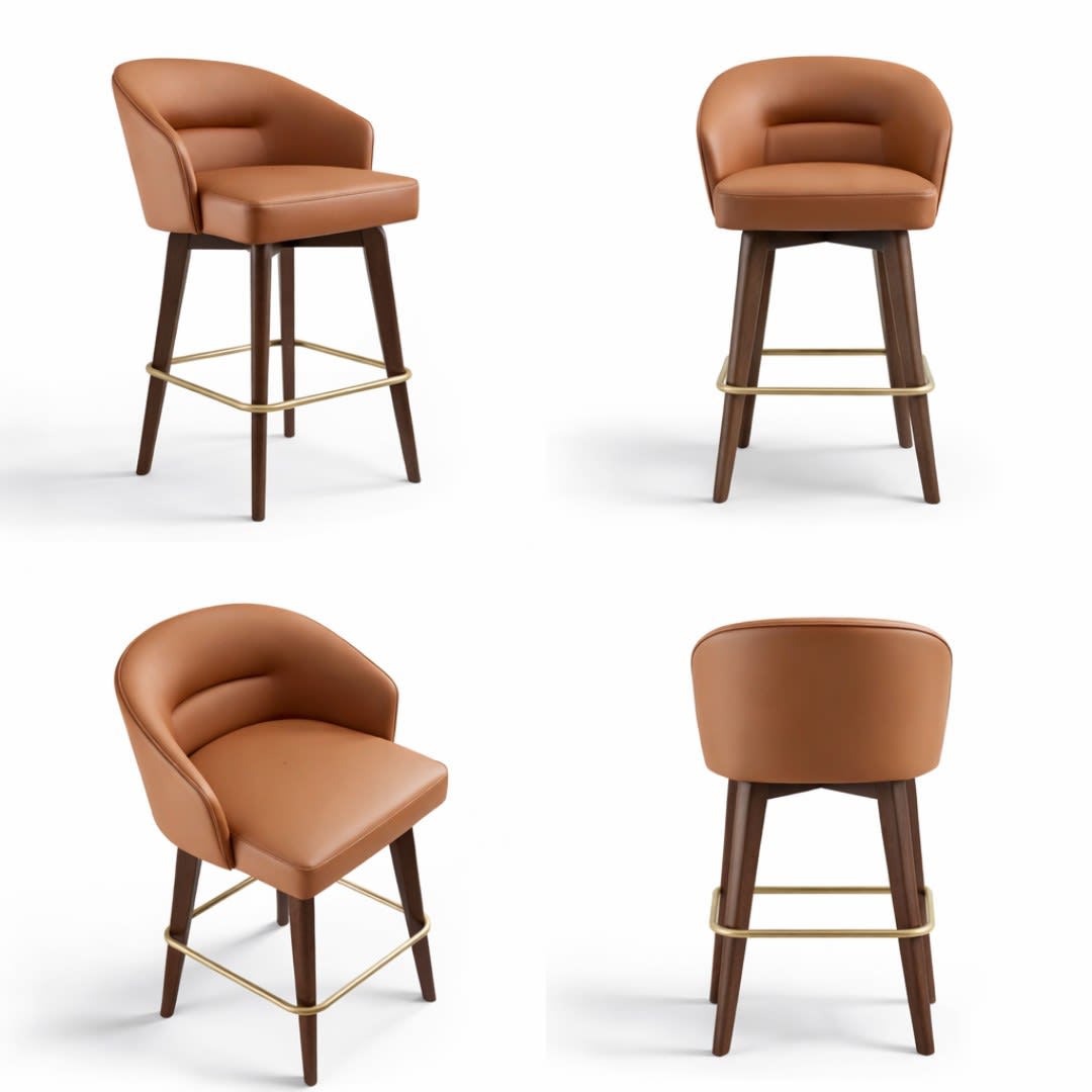 Amber Crest bar chair