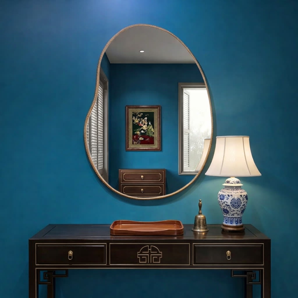 Li Ying stone encrusted mirror