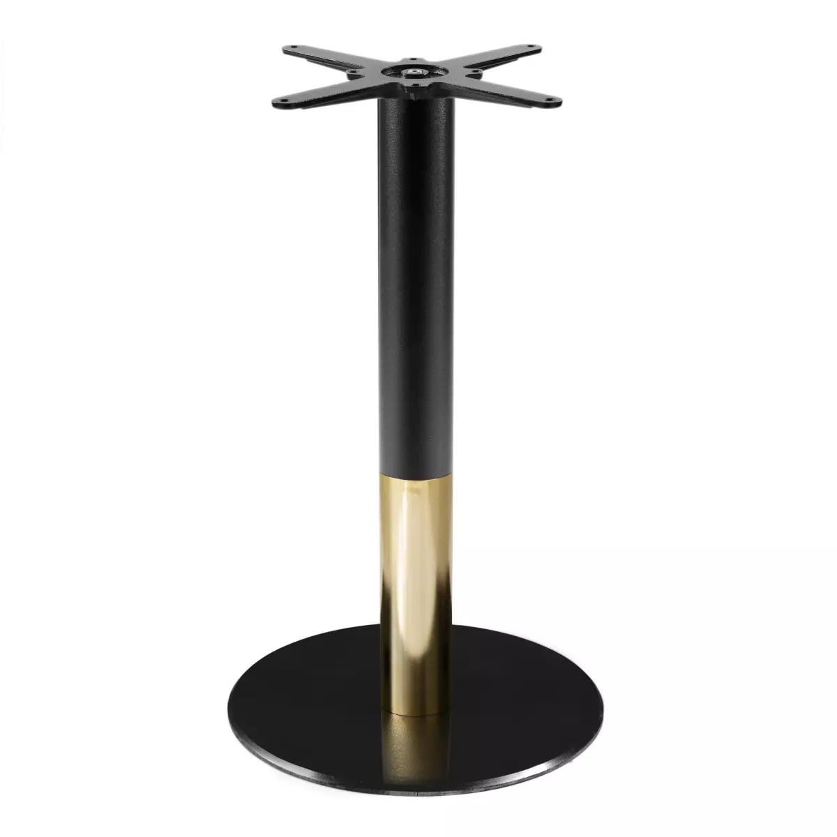 Slim Black Gold Table Base
