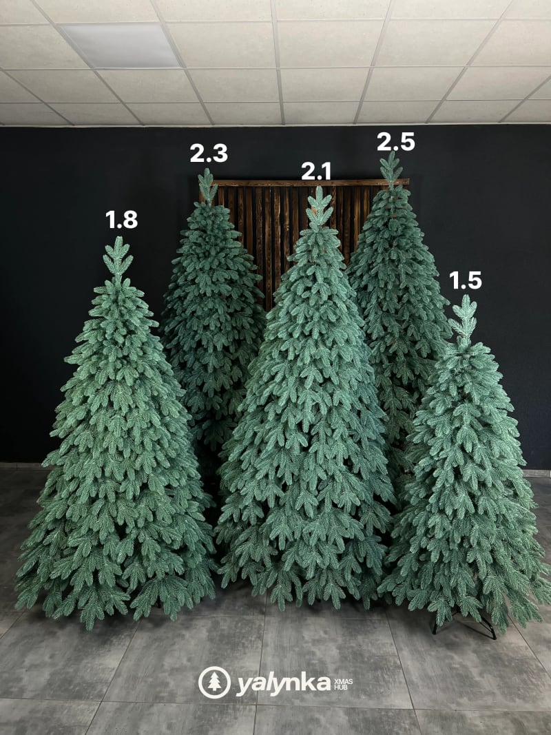 Штучна ялинка лита Роял блакитна 150 см (1.5 м) thumbnail 4