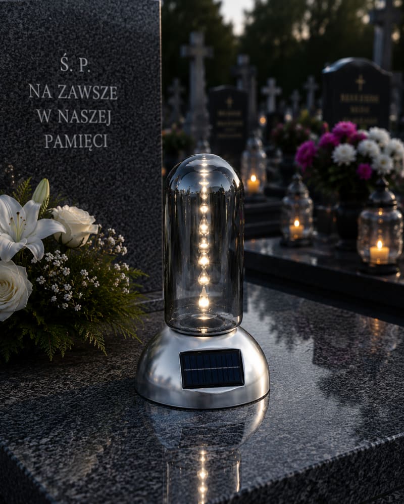 3Д Циліндр на сонячній 28см Срібло - 1