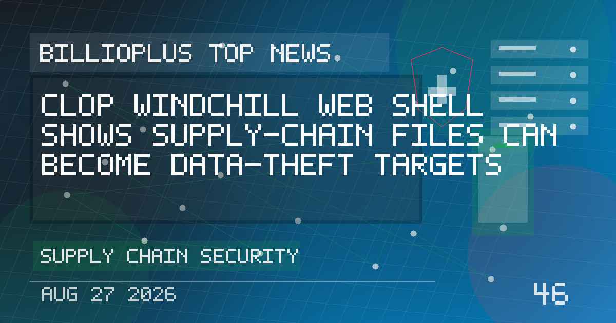Clop Windchill Web Shell Shows Supply-Chain Files Can Become Data-Theft Targets