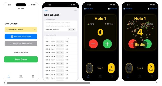 Golf Round Tracker
