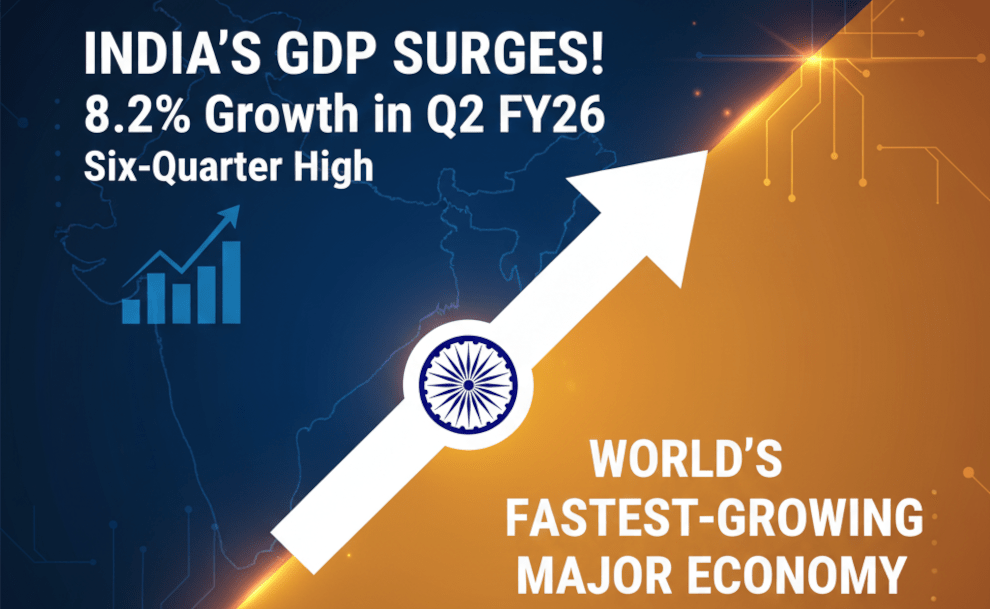 India's GDP Surges to a Six-Quarter High!
