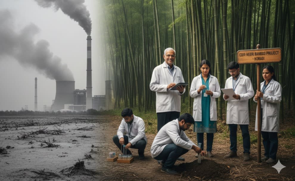 Koradi's Fly Ash Dump Transformed into Dense Bamboo Forest