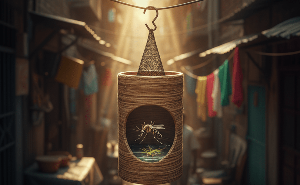 The Eco-Trap: A Simple Box Breaking the Mosquito Chain