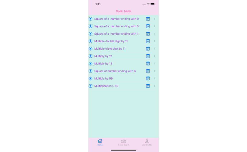 Vedic Mathematics iPhone educational apps