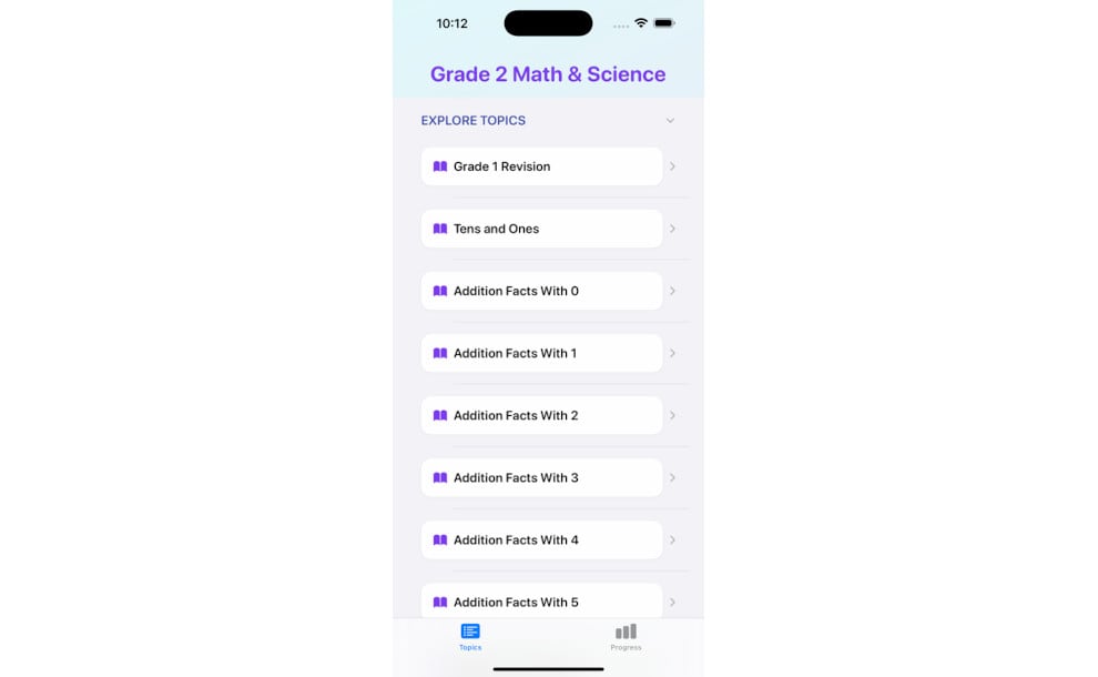 Grade 2 Math & Science iPhone educational apps