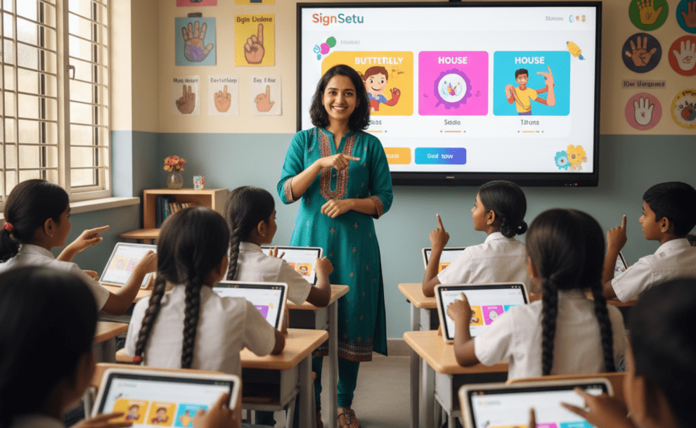 SignSetu: Breaking Barriers for Deaf Kids Using Sign Language