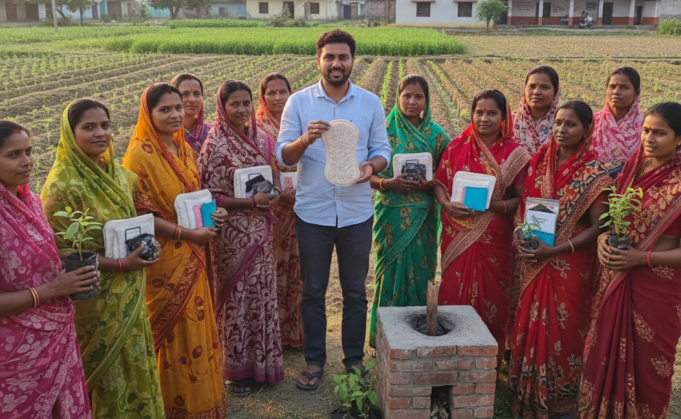 Jharkhand's Padman Turns Village 100% Menstrual-Waste-Free!