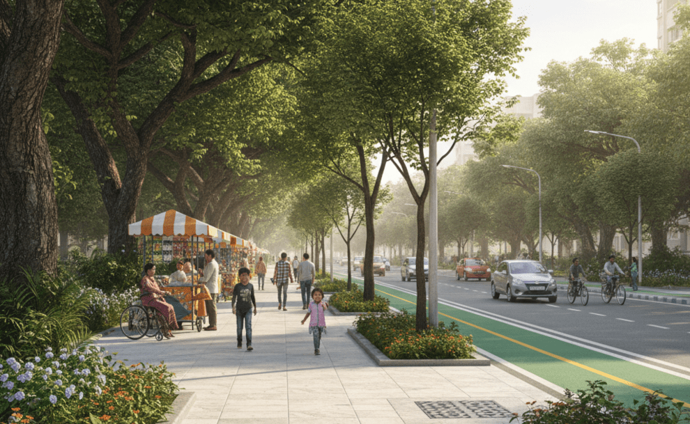 Gurugram’s Sanath Road: From Chaos to a Safe and Green Community