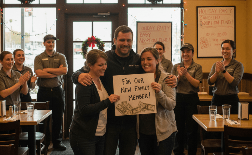 Staff Skips Holiday Party to Fund Coworker’s Heartfelt Adoption