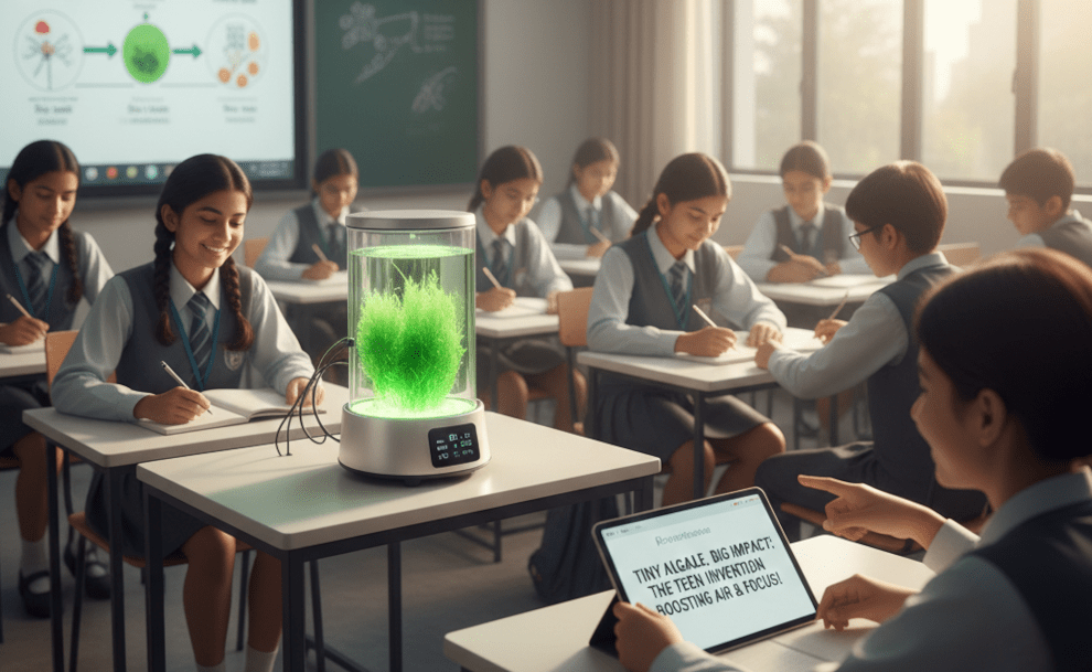 Tiny Algae, Big Impact: The Teen Invention Boosting Air & Focus!