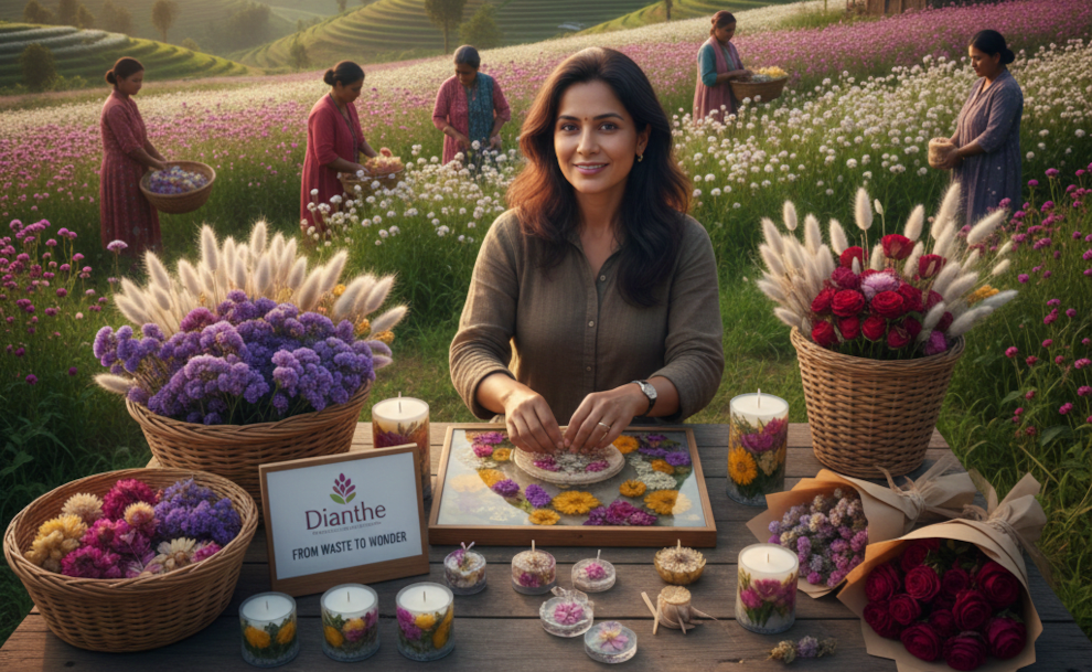 From Waste to Wonder: How Manipur’s Flower Lady Saves Farmers